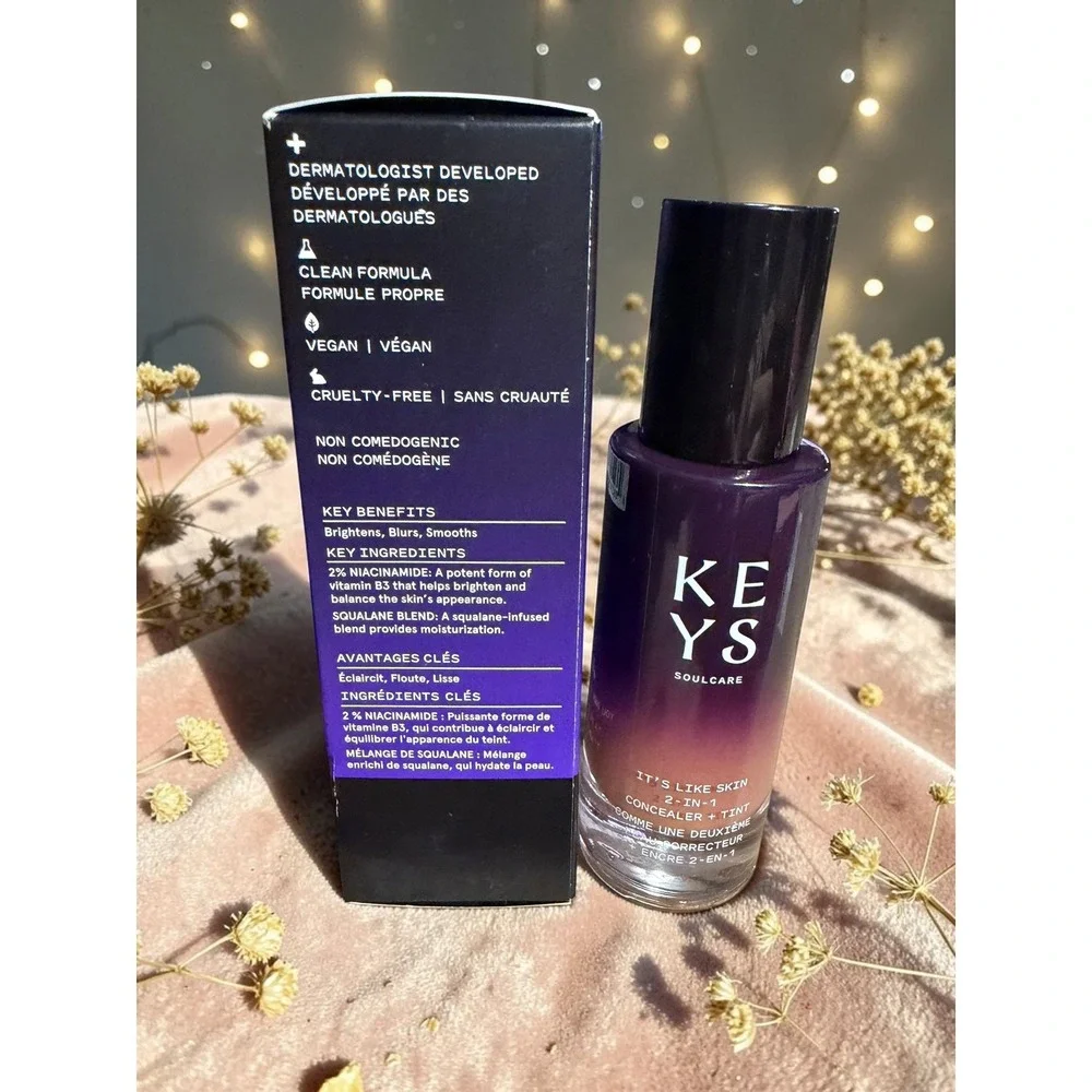 Keys Soulcare - It's Like Skin 2-in-1 Concealer + Tint - Deep Tan Neutral *NIB*